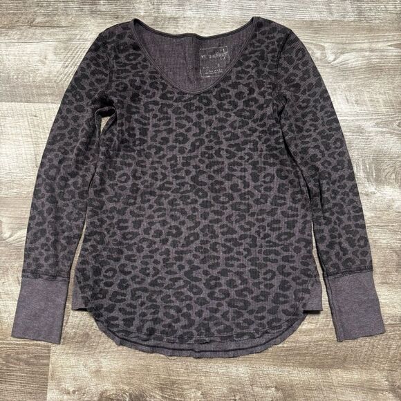 We The Free Free People Animal Print Long Sleeve Shirt Size Small - Picture 1 of 7